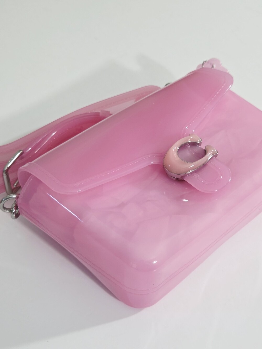 EXCELLENT RARE COACH JELLY TABBY BAG - BRIGHT PINK - Picture 5 of 11